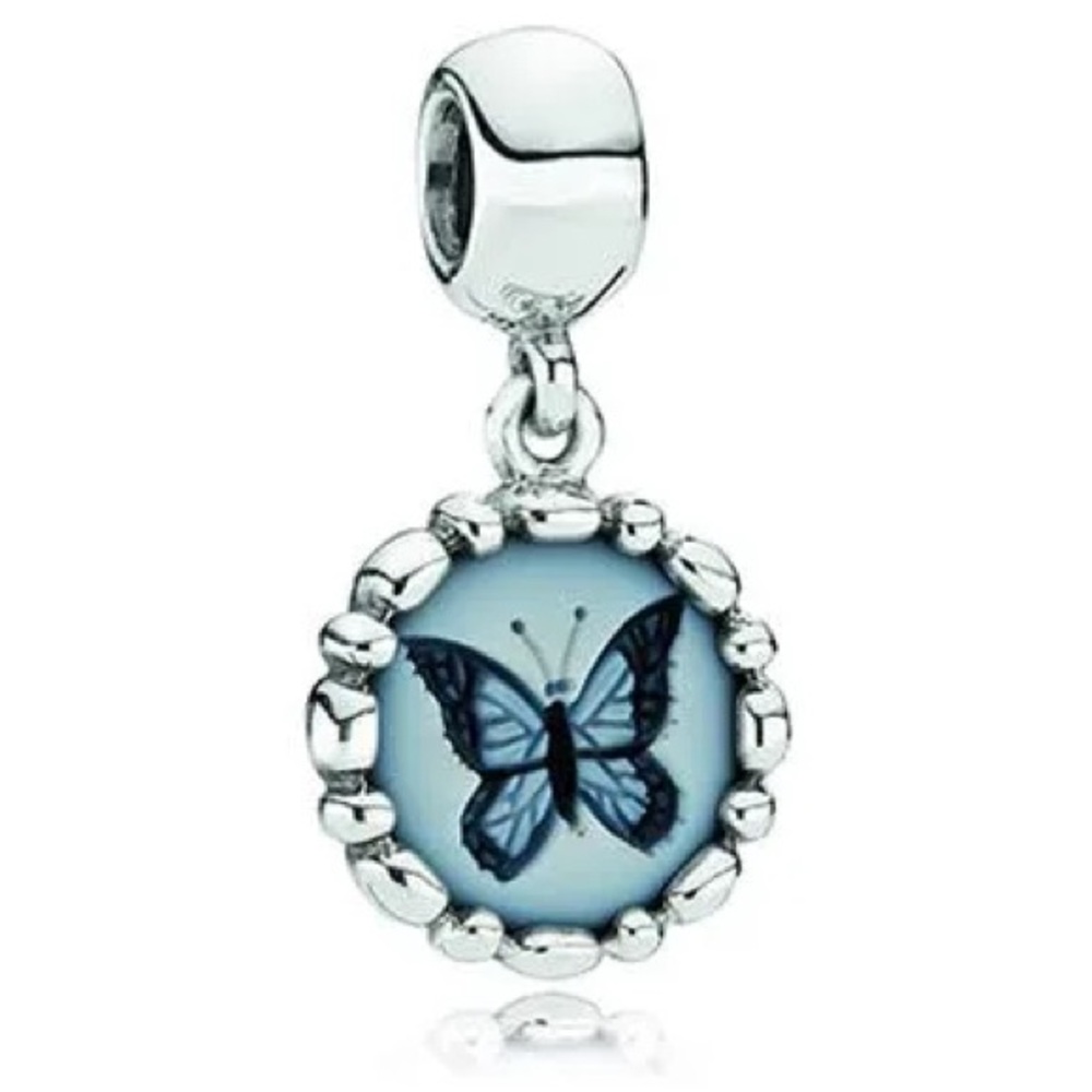 SUPER RARE! Limited Run PANDORA Butterfly Cameo Charm; 790865CAM